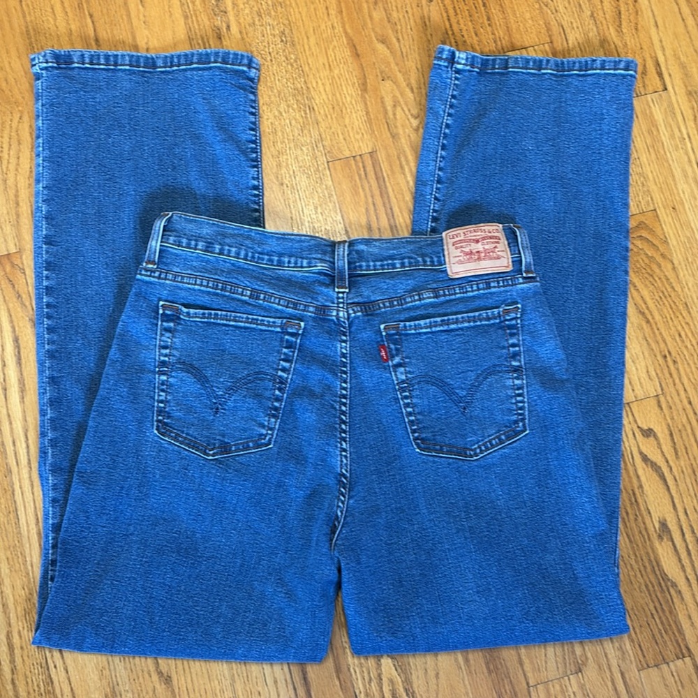 -Levi's Y2K 512 Bootcut Slimming Medium Wash Stretch Blue Jeans Women 16 Vintage